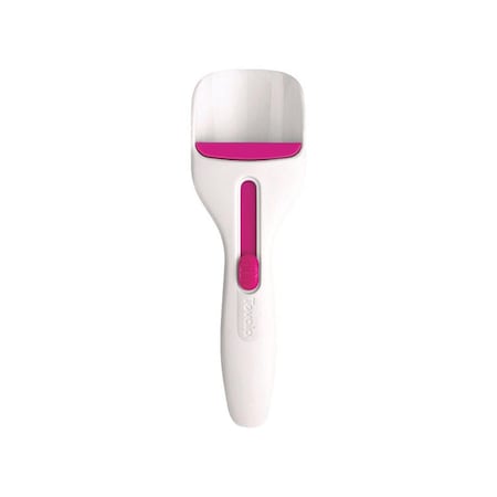 Cupcake Scoop Plastic Fuchsia & White, 6PK